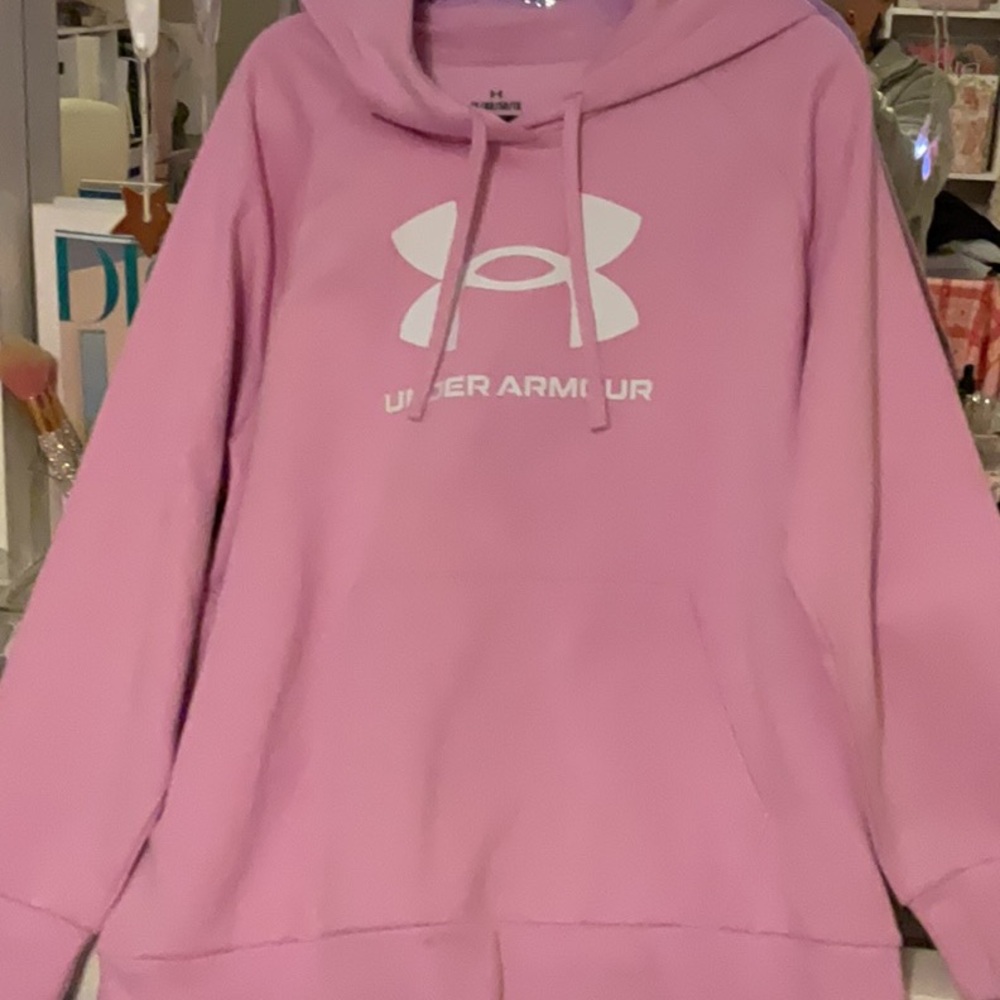 Under Armour Light Pink/Purple  Hoodie Size 1X - Picture 4 of 6
